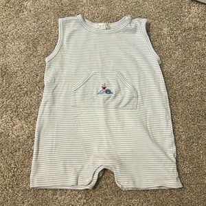 Kissy kissy baby boy striped romper